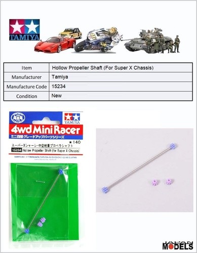 Mini 4wd 4mm hollow - 1.4mm,